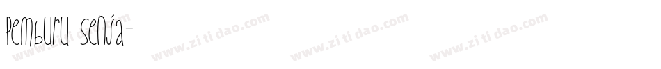 Pemburu Senja字体转换